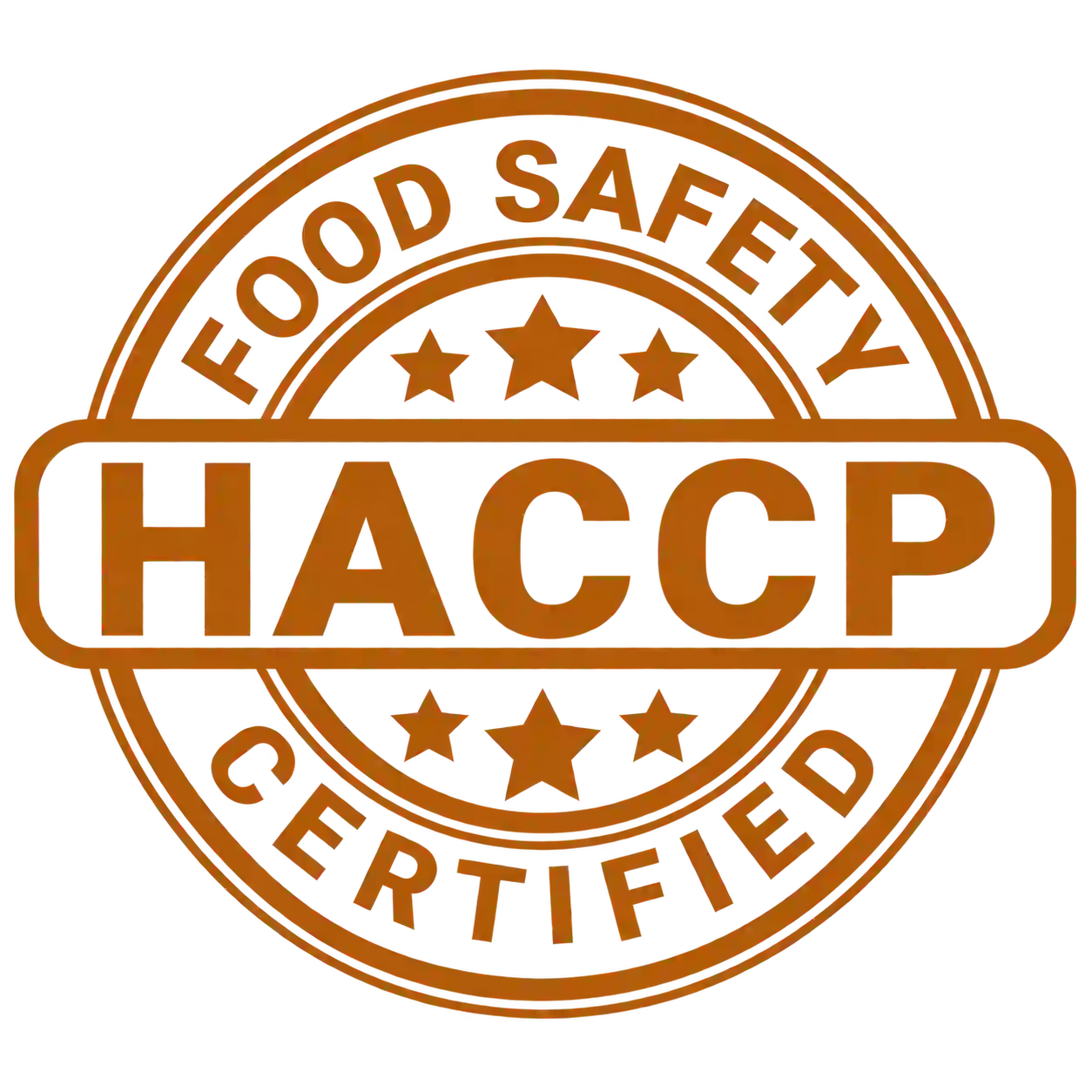 HACCP — Hazard Analysis & Critical Control Point certified