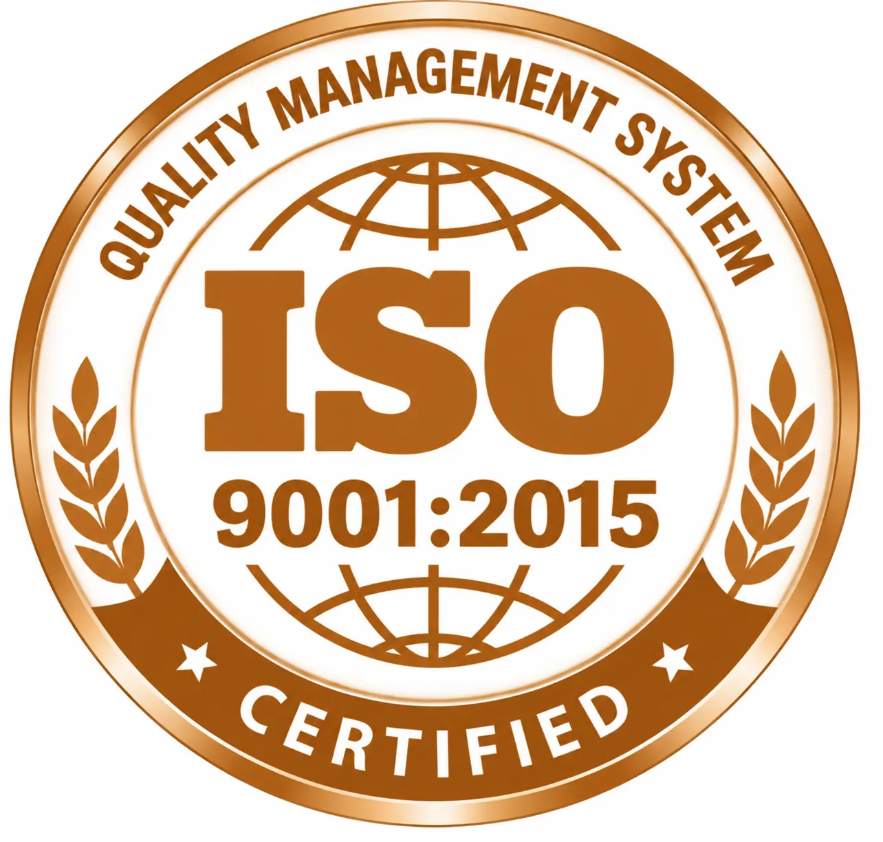 ISO 9001 — Quality Management certified