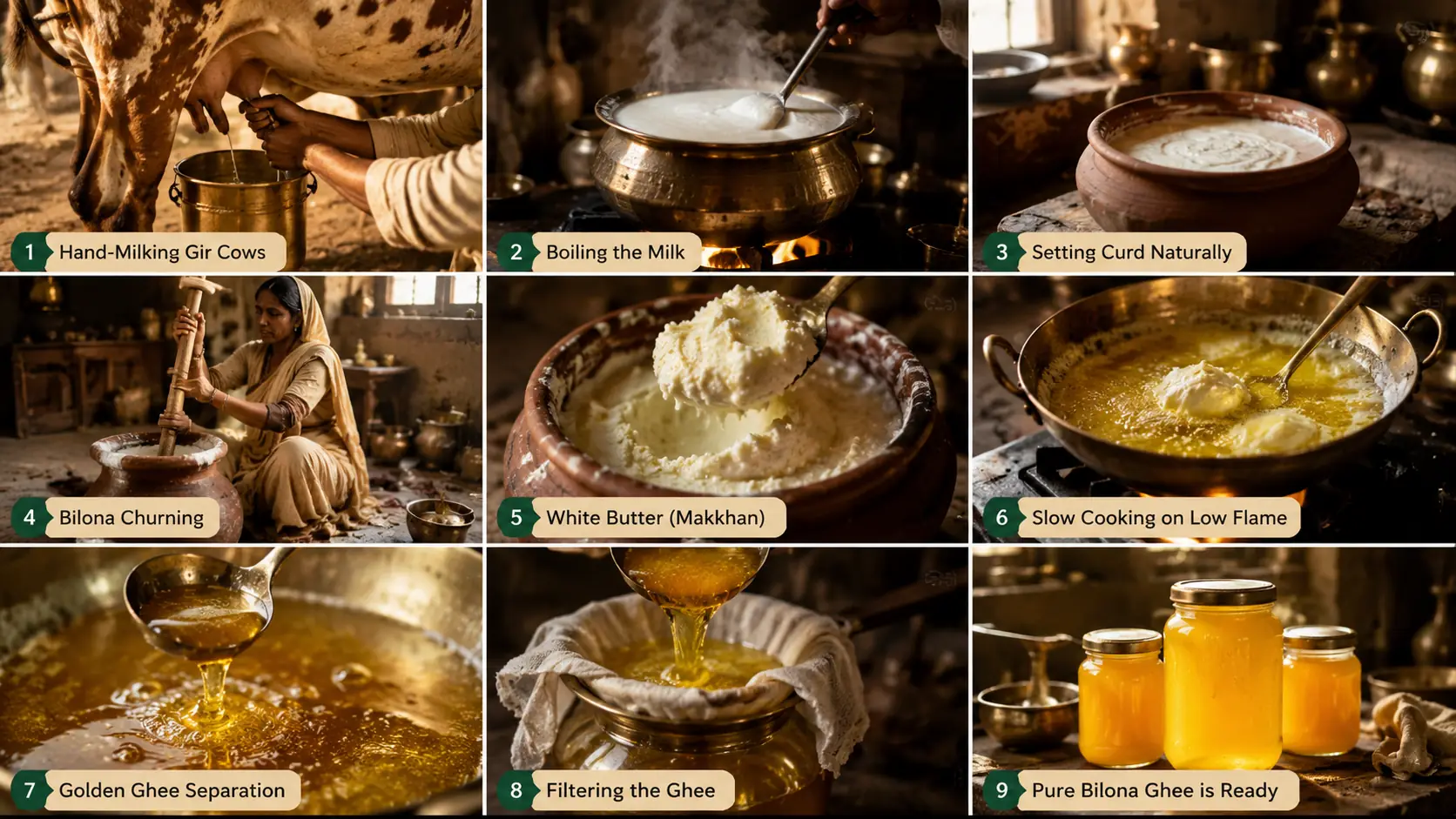 Bilona Churning Process
