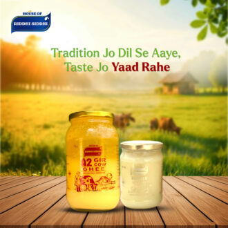 A2 Gir Cow Ghee and Buffalo Desi Ghee - Combo Pack (1ltr+500 ml)